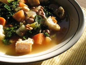 Delicious Kale and Pinto Bean Soup