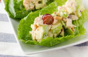 Easy to make Chicken Salad Lettuce Boats