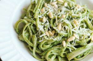 Healthy & Fresh Pesto Spaghetti