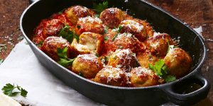 Ground turkey meatballs are an excellent option for lean protein. Paired with olives and Italian seasoning, these put a new twist on classic meatballs to give you variety in your diet. Pair them with a side of vegetables for a healthy and savory meal.