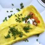 Healthy Turkey, Apple and Goat Cheese Omelet