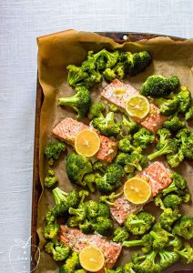 Simple to Make Cajun Salmon with Roasted Cauliflower & Broccoli