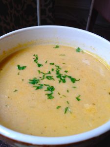 Tasty Celery Root & Green Onion Bisque